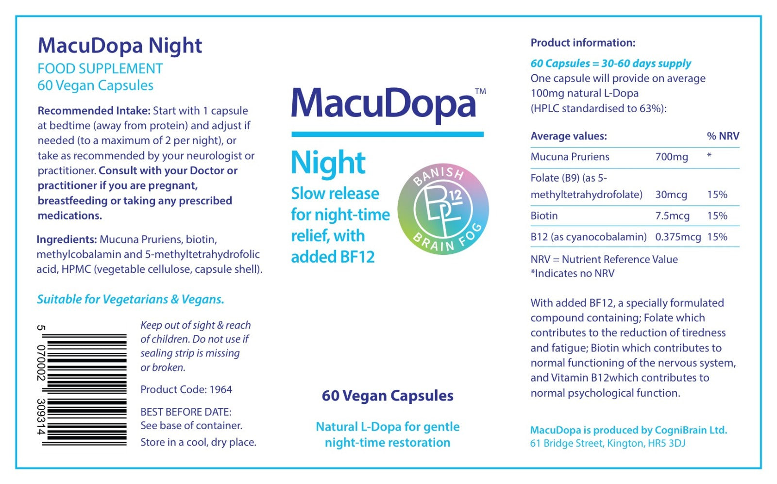 MacuDopa Night Capsules - Delayed Release
