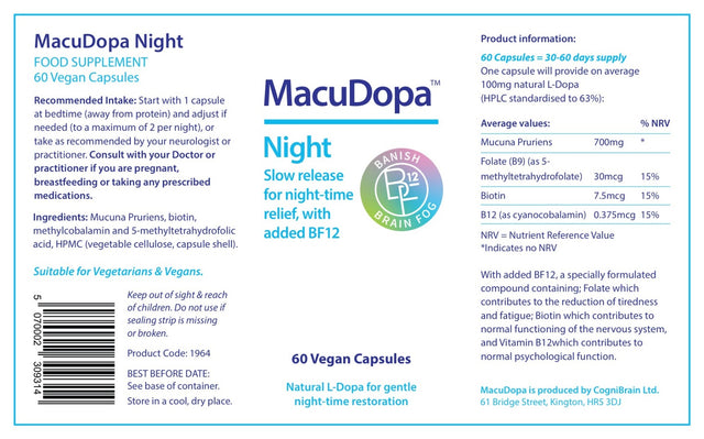 MacuDopa Night Capsules - Delayed Release