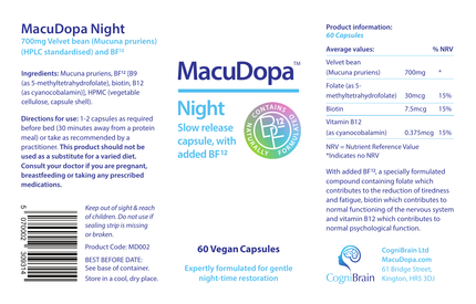 MacuDopa Nuit 60 Gélules